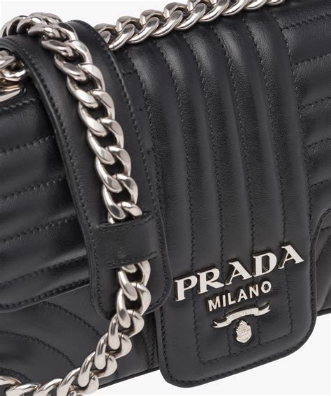 prada diagramme schwarz|prada diagramme leather shoulder bag.